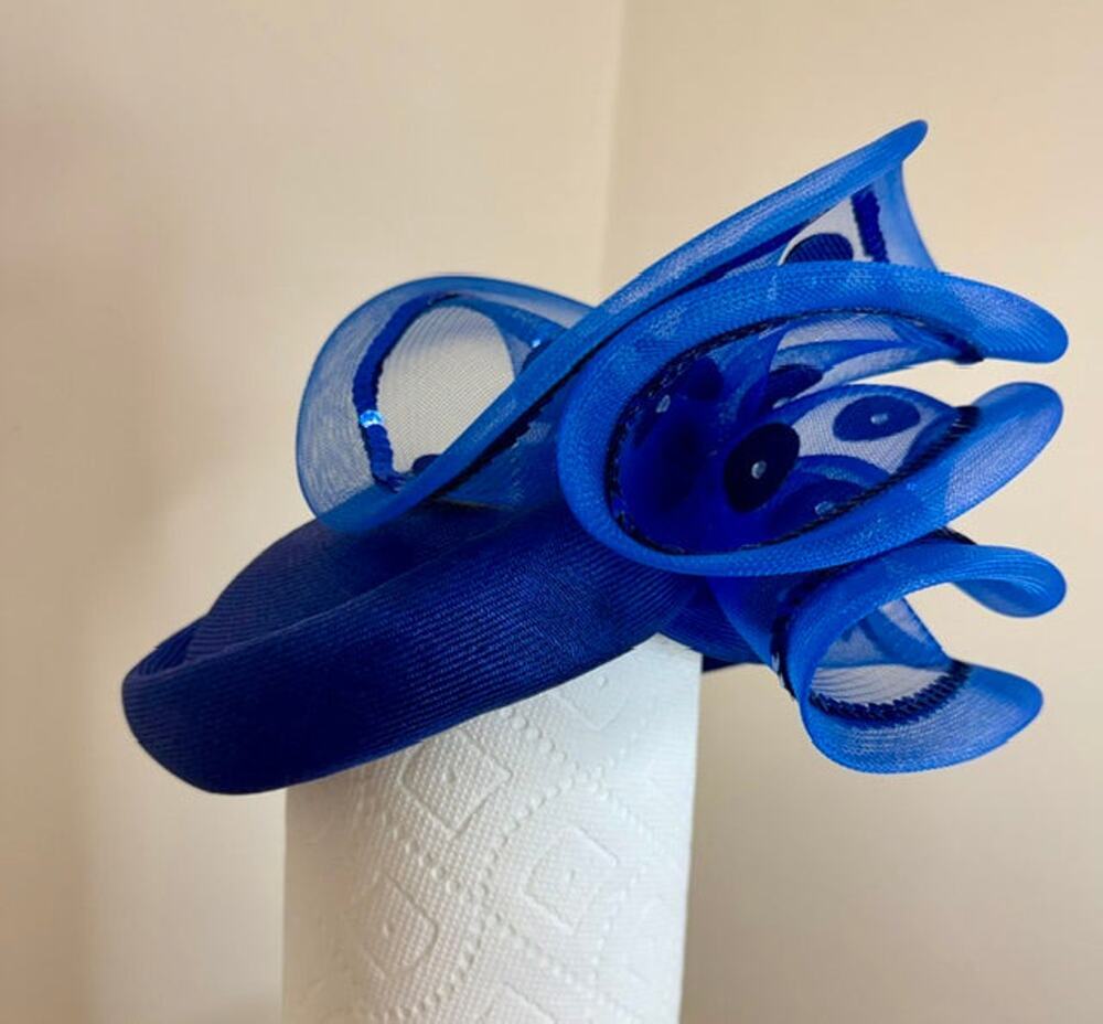 Anita Pineault Royal Blue Fascinator Hat